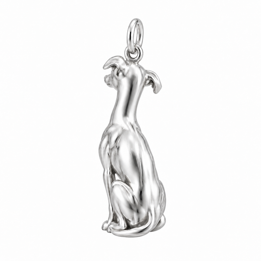 Whippet — Back view (silver reference)