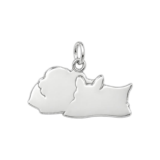 Sweet Dreams Slumber Charm Bracelet – Personalized Dog Mom Gift – back of the charm, engraving area