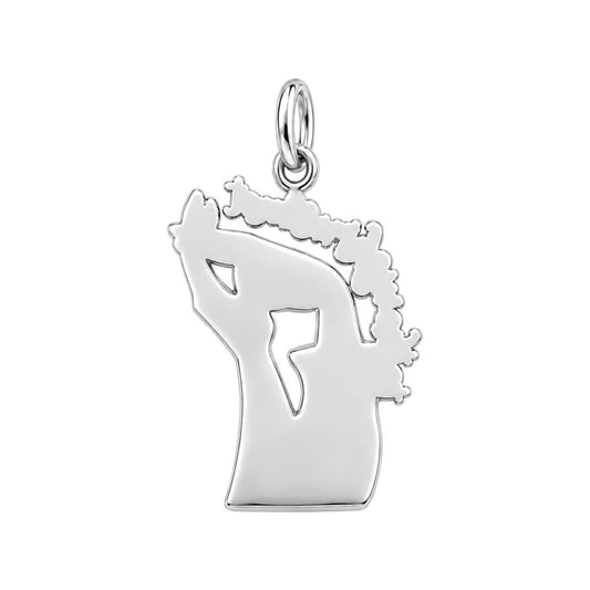 The Night We Met Charm Bracelet – Personalized Couple Gift – back of the charm, engraving area