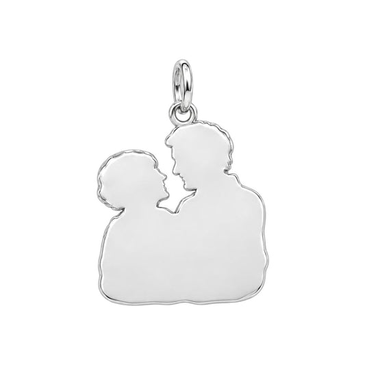Through the Years Charm Bracelet – Personalized Couple Gift – back of the charm, engraving area