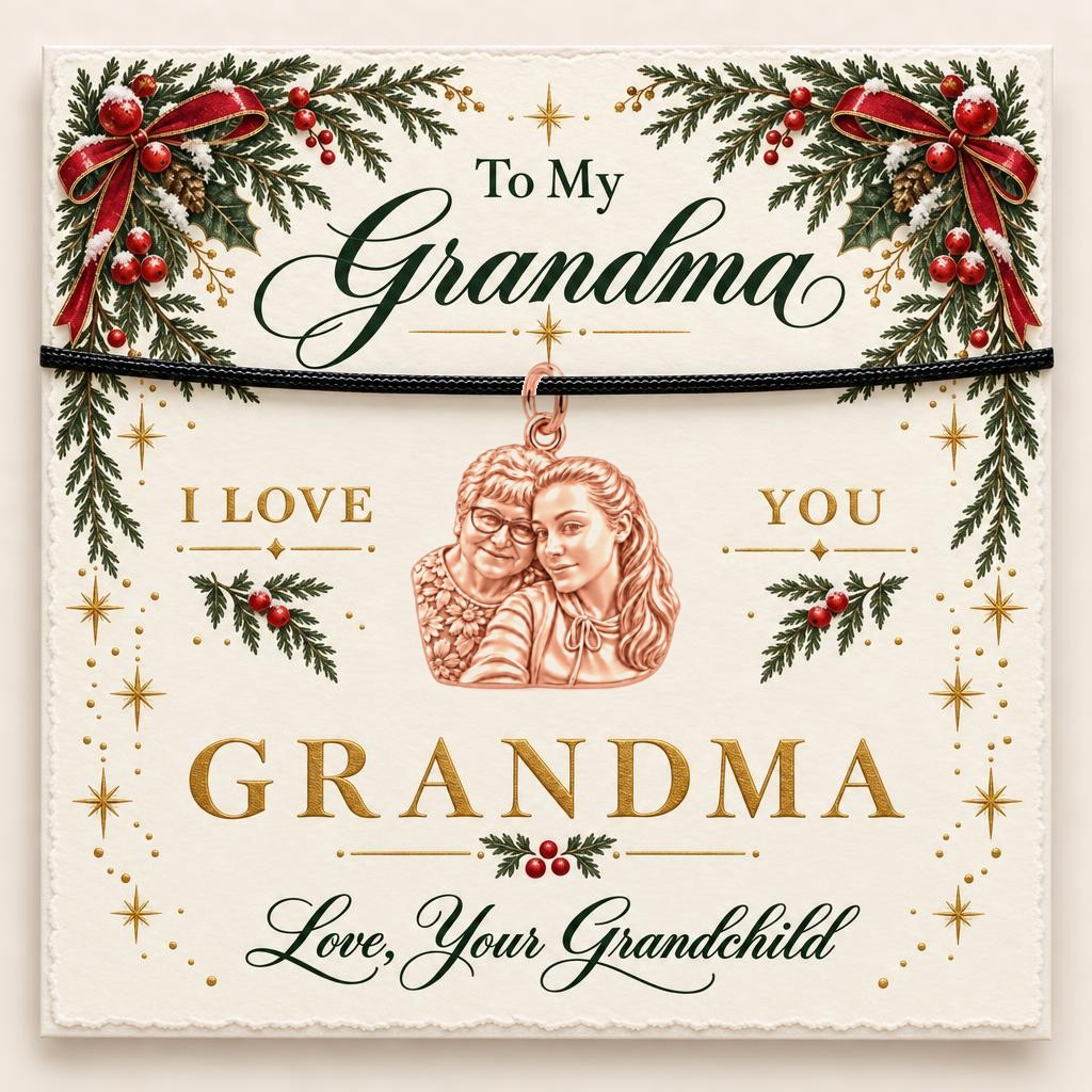To My Grandma: Grandma's Loving Embrace Charm Bracelet