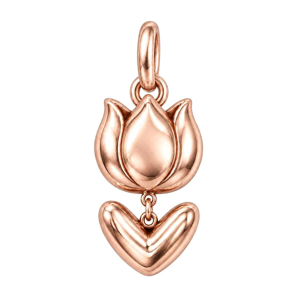 Tulip Love Charm and Polyester Cord Bracelet Set