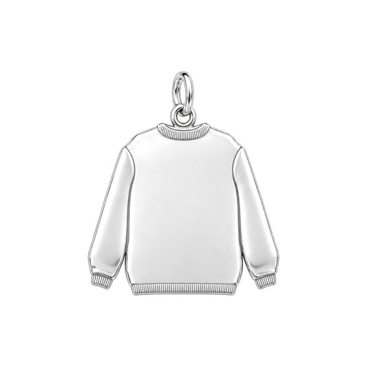 Ugly Hunting Sweater Charm Bracelet – Personalized Hunter Gift – back of the charm, engraving area