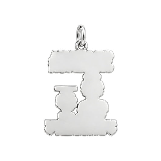 Unbreakable Bond Charm Bracelet – Personalized Grandma Gift – back of the charm, engraving area