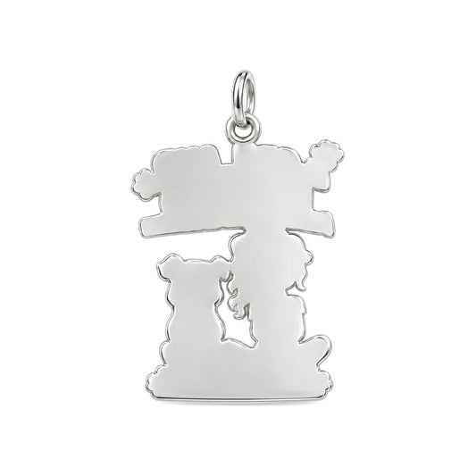 Unbroken Bond Charm Bracelet – Personalized Dog Mom Gift – back of the charm, engraving area