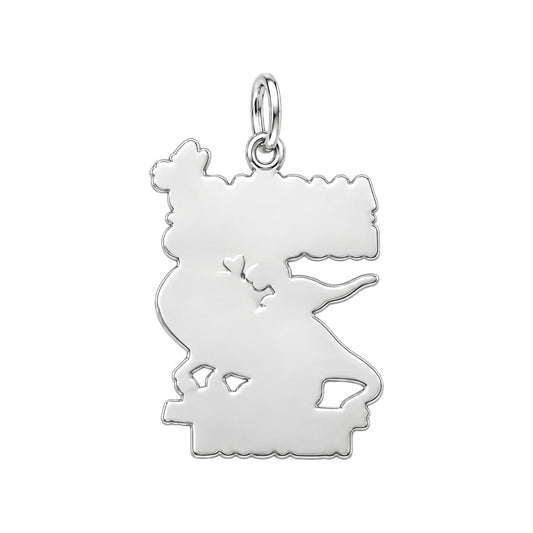 Unbroken Bond Dinosaur Charm Bracelet – Personalized Grandma Gift – back of the charm, engraving area