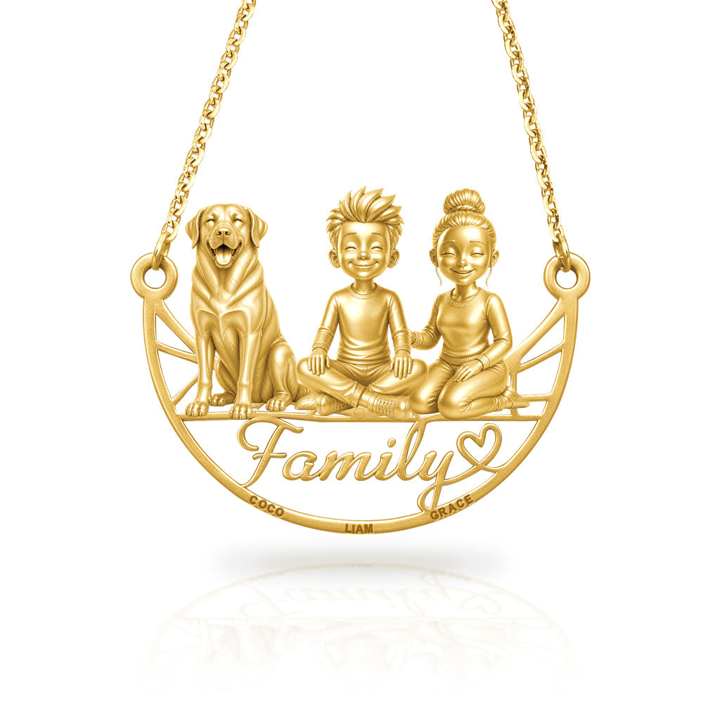 Soulyshine Anatolian Shepherd Dog family and dog handcrafted necklace
