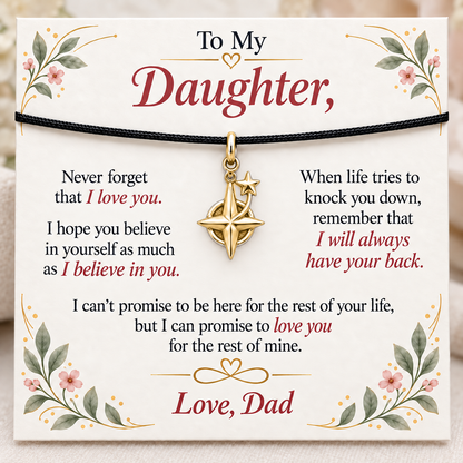 Dad’s Love, Your Guiding Star — Main image, gold finish