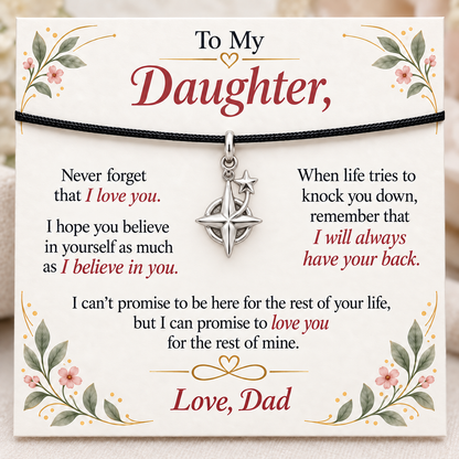 Dad’s Love, Your Guiding Star — Main image, silver finish