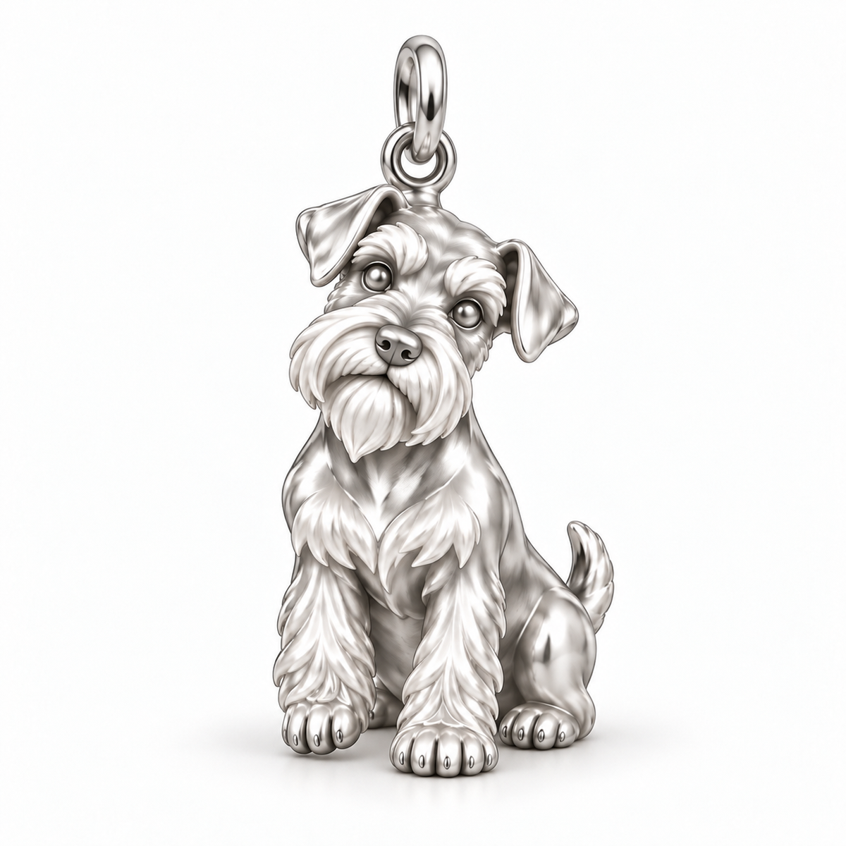 Always Close — Curious Miniature Schnauzer Charm and Polyester Cord Bracelet Set