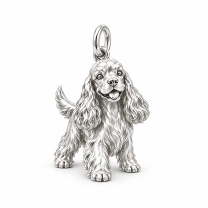 Cocker Spaniel charm — Happy Greeting