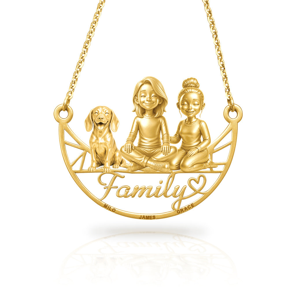 Soulyshine Beagle family and dog handcrafted necklace