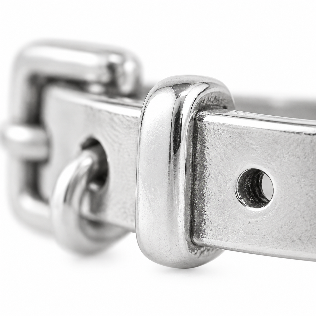Super macro surface detail of Always Yours Charm from a low oblique angle