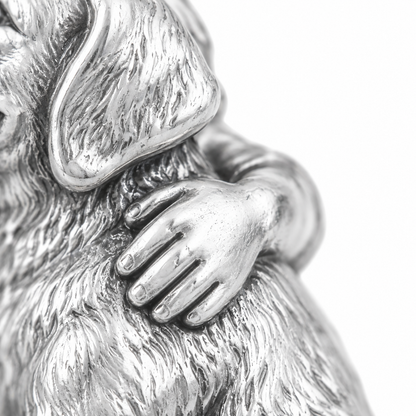 Super macro surface detail of Best Friends Charm from a low oblique angle