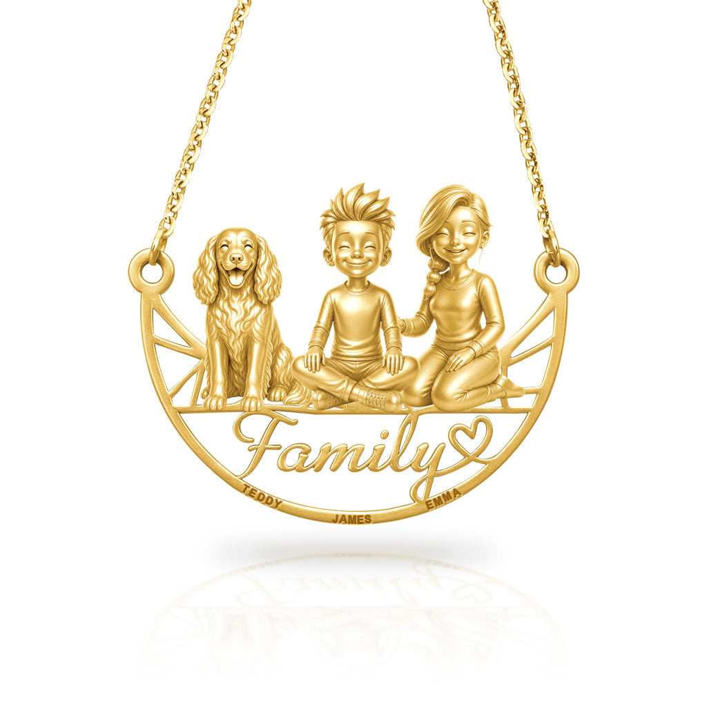 Soulyshine Boykin Spaniel family and dog handcrafted necklace