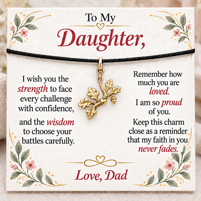 Strong Roots, Dad’s Faith Never Fades — Main image, gold finish