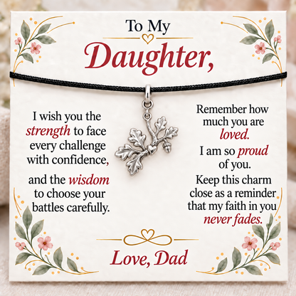 Strong Roots, Dad’s Faith Never Fades — Main image, silver finish