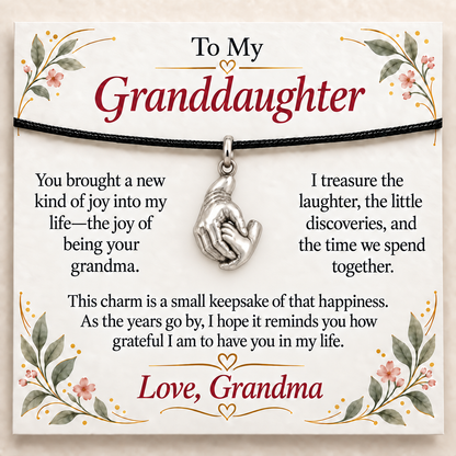 Grandma's Holding Hands Charm: Joy That Stays — Main image, silver finish