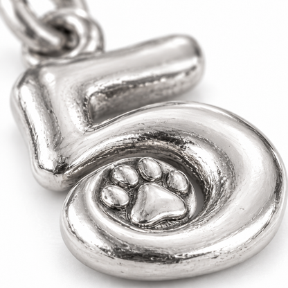 Super macro surface detail of Fabulous Five Charm from a low oblique angle