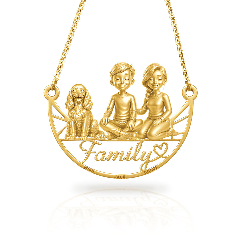 Soulyshine Cocker Spaniel family and dog handcrafted necklace