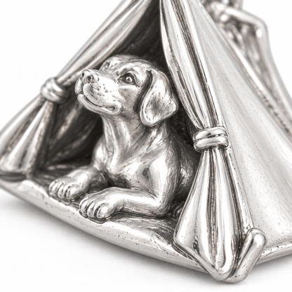 Super macro surface detail of Under Canvas Charm from a low oblique angle