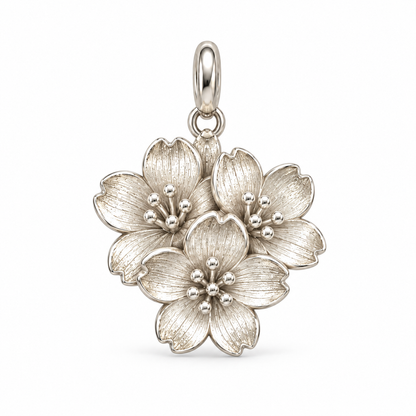 Blooming Memories — Petite Botanical Flower Charm and Polyester Cord Bracelet Set