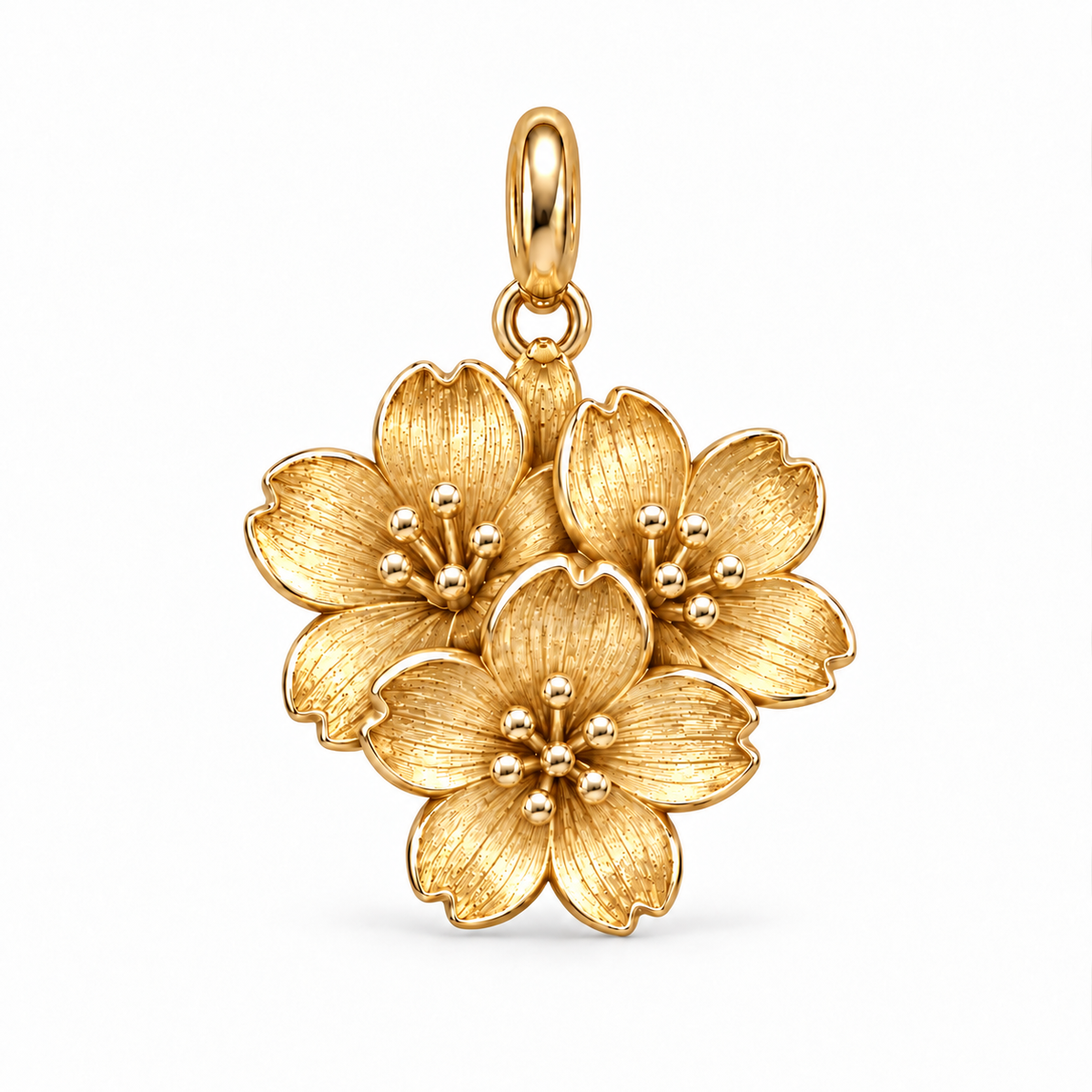 Blooming Memories — Petite Botanical Flower Charm and Polyester Cord Bracelet Set