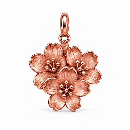 Blooming Memories — Petite Botanical Flower Charm and Polyester Cord Bracelet Set