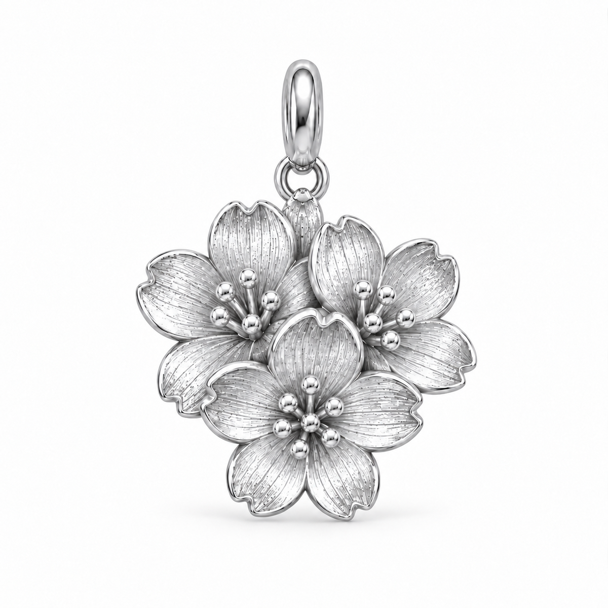 Blooming Memories — Petite Botanical Flower Charm and Polyester Cord Bracelet Set