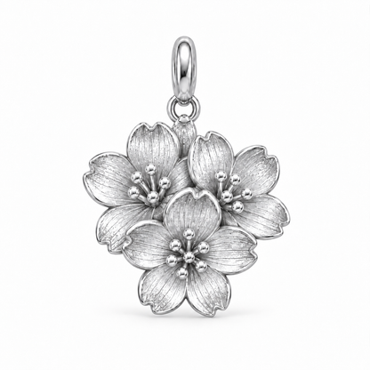 Blooming Memories — Petite Botanical Flower Charm and Polyester Cord Bracelet Set