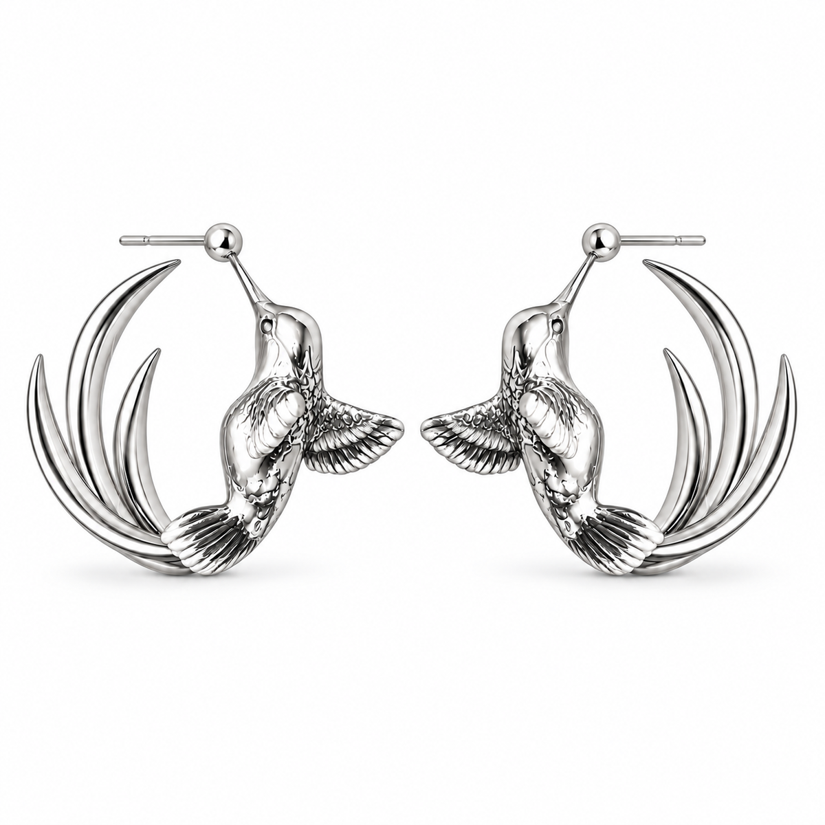 Hummingbird Earring Hoops