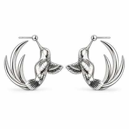 Hummingbird Earring Hoops