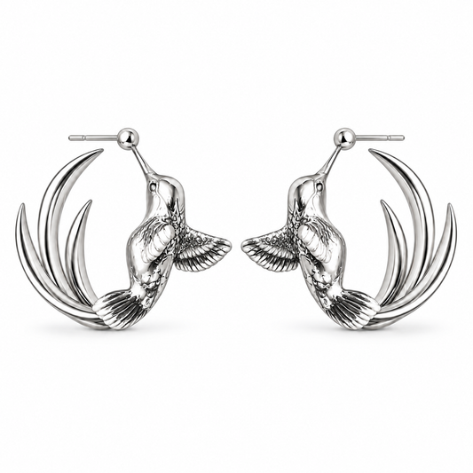 Hummingbird Earring Hoops
