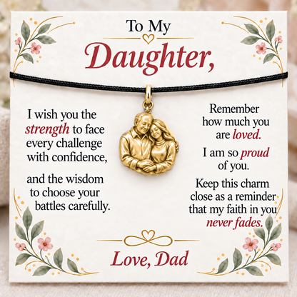 Forever His Daughter, Forever His Pride — Main image, gold finish
