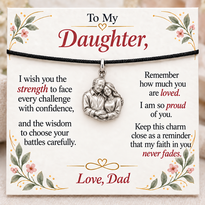 Forever His Daughter, Forever His Pride — Main image, silver finish