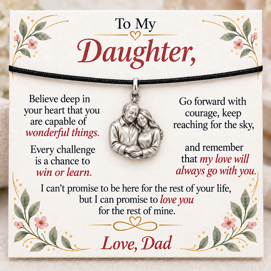 Always His Daughter, Loved Through Every Challenge — Main image, silver finish