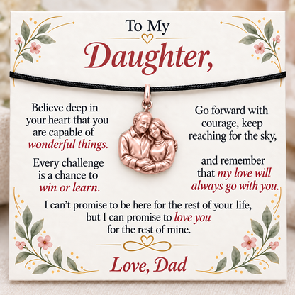 Always His Daughter, Loved Through Every Challenge — Main image, rose gold finish