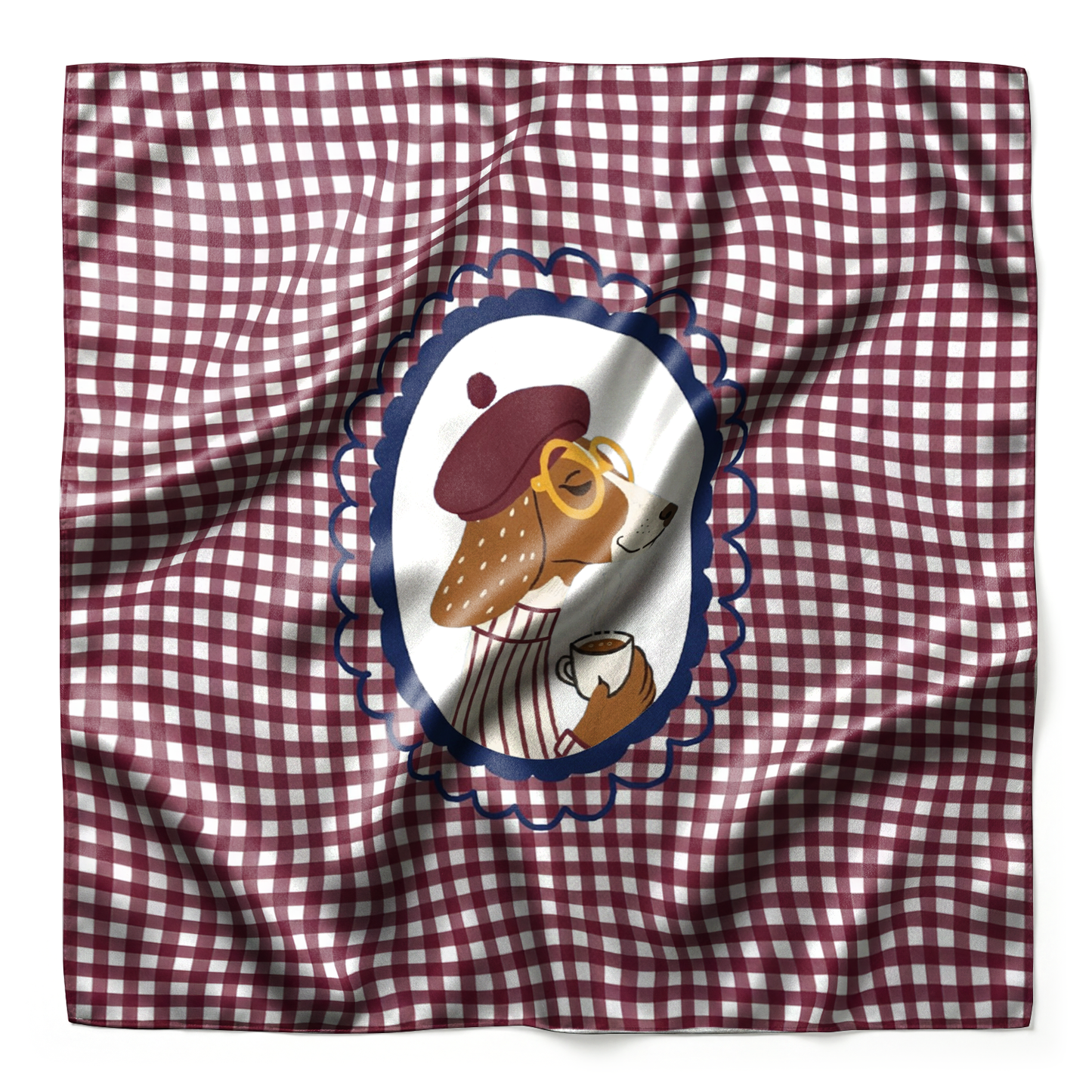 The Beloved Satin Scarf in Le Petit Pup