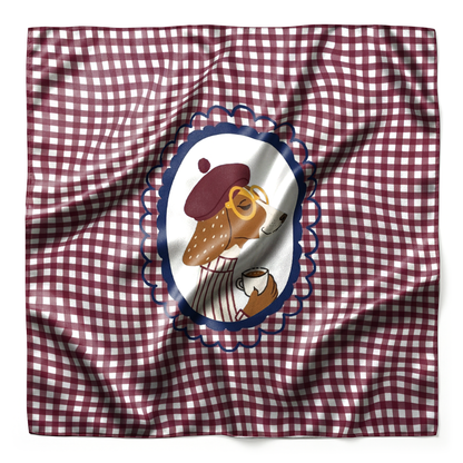 The Beloved Satin Scarf in Le Petit Pup