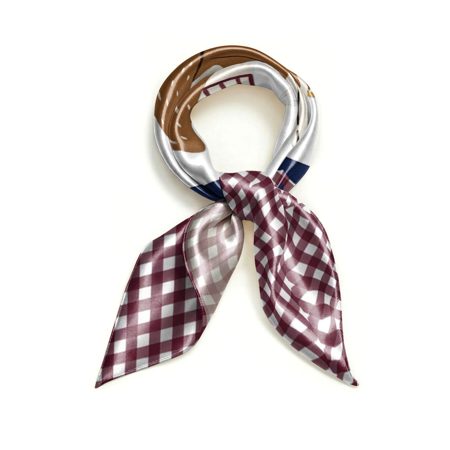 The Beloved Satin Scarf in Le Petit Pup