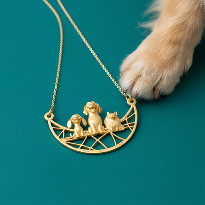 Soulyshine Eternal Paw - Personalized Pets Handcrafted Necklace
