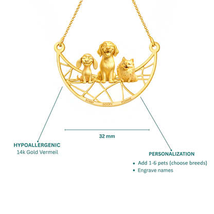 Soulyshine Eternal Paw - Personalized Pets Handcrafted Necklace