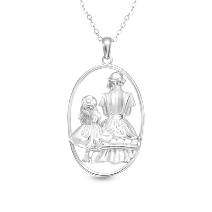 Soulyshine Mom and Princess Moment Silver Necklace