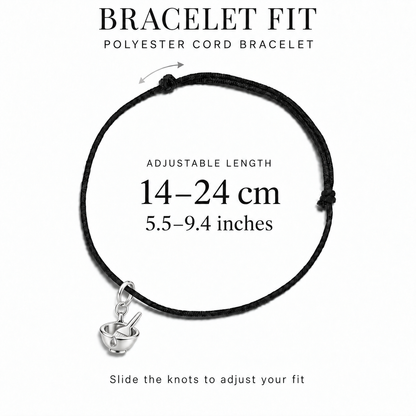 Color Bowl & Tint Brush Charm and Polyester Cord Bracelet Set | bracelet-fit | a7db05364b5dcad9
