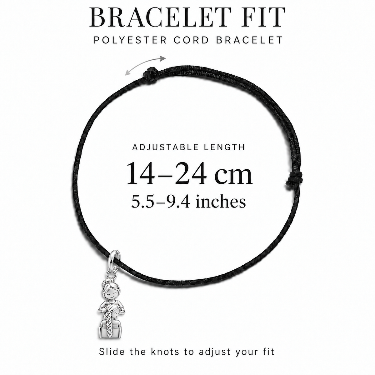Braid Mastery Charm and Polyester Cord Bracelet Set | bracelet-fit | 257b73a0e93423f4
