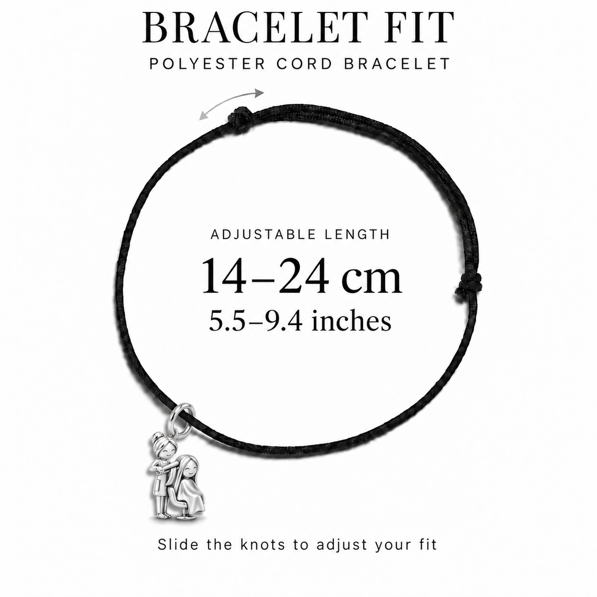 Sleek & Smooth Charm and Polyester Cord Bracelet Set | bracelet-fit | e57187700b803b99