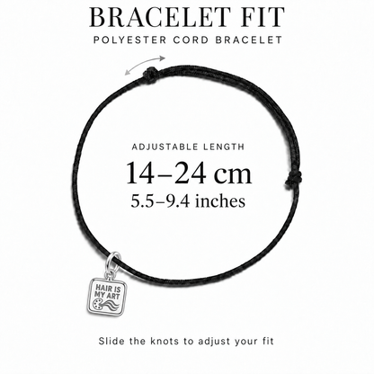 Hair Is My Art Charm and Polyester Cord Bracelet Set | bracelet-fit | 5b374aeea498a68a