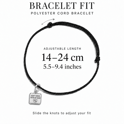 Don't Mess With My Hair Charm and Polyester Cord Bracelet Set | bracelet-fit | d2985d6f0d6f51ff