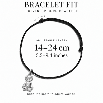 Man Shapes, Hairstyles & Beard Styles Charm and Polyester Cord Bracelet Set | bracelet-fit | a7bf19f3935ac2a2