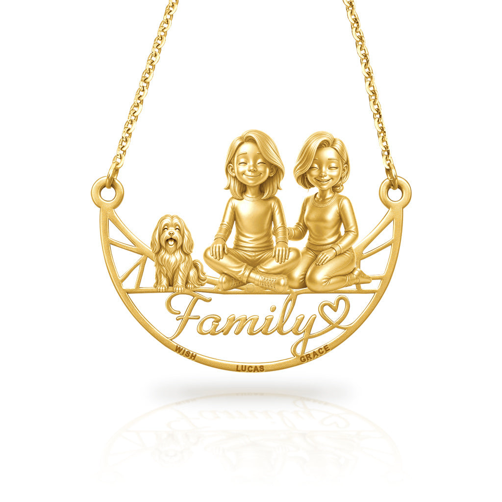 Soulyshine Havanese family and dog handcrafted necklace